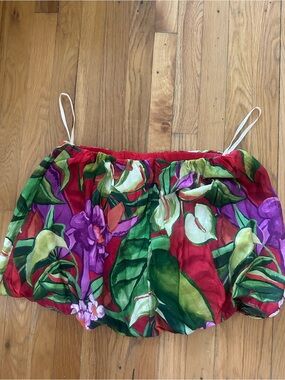 Farm Rio Bubble Hem Mini Skirt